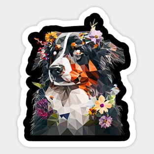 Flower Dog Sticker